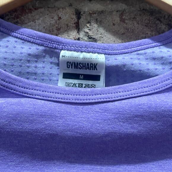 Gymshark Vital Crop Top in Bright Purple Marl Size Medium - Picture 8 of 11